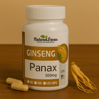 Ginseng Panax em Cápsulas