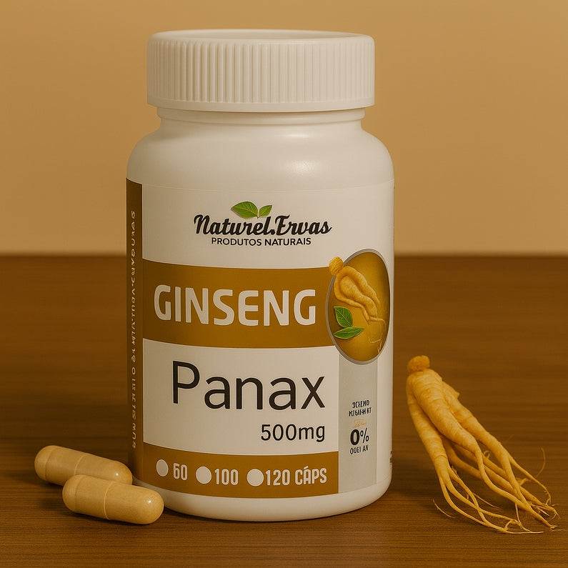 Ginseng Panax em Cápsulas