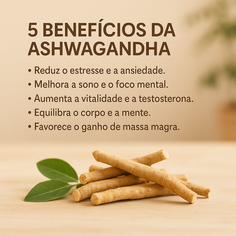 Kit Moringa + Ashwagandha + Maca Black - 3000mg total