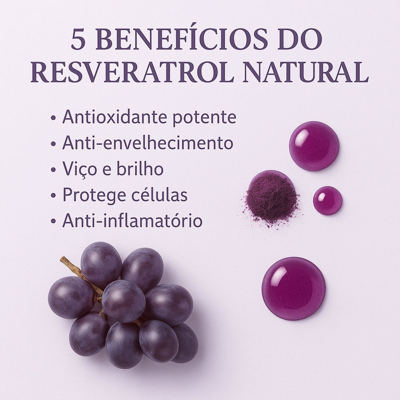 Kit Colágeno Premium - Resveratrol Natural&nbsp, Vital Derma, Colágeno Tipo II e Ácido Hialurônico