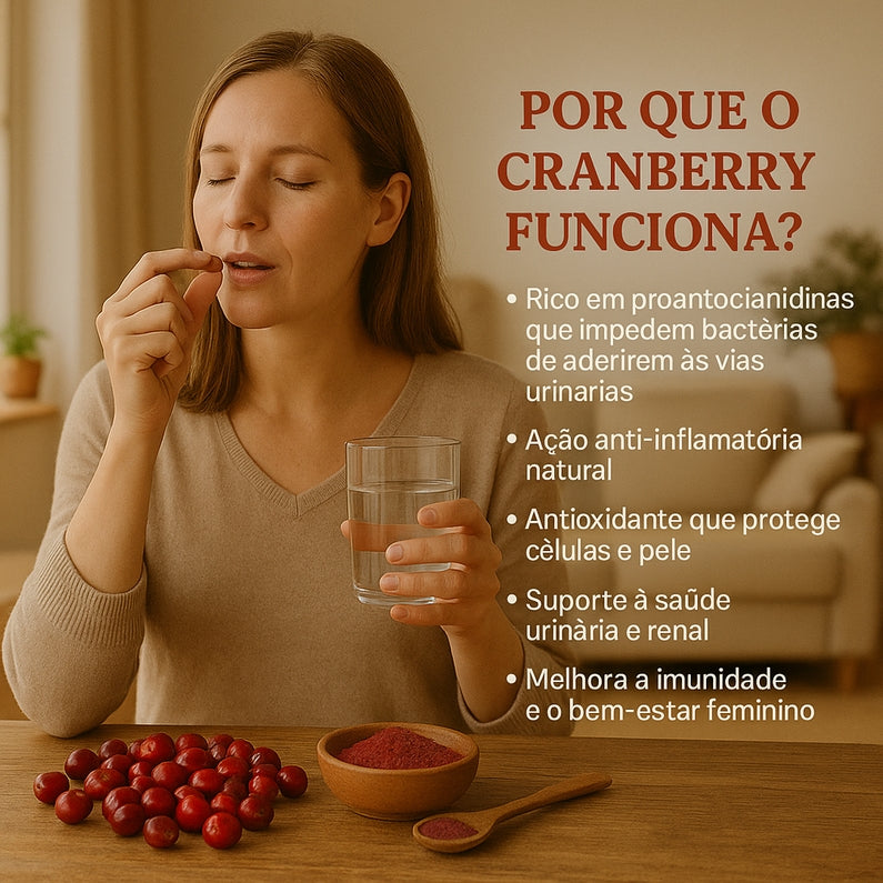 Cranberry em cápsulas