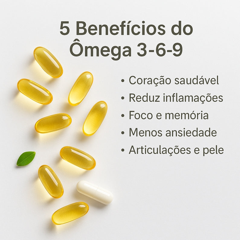 Kit Mente Equilíbrio Total - Ômega 3-6-9, Tri Magnésio + Inositol Relax e Complexo B