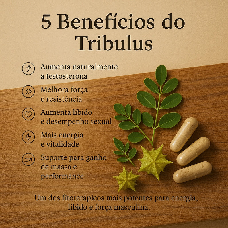 Moringa, Tribullus, Maca Peruana, Ashwagandha - 4 em 1