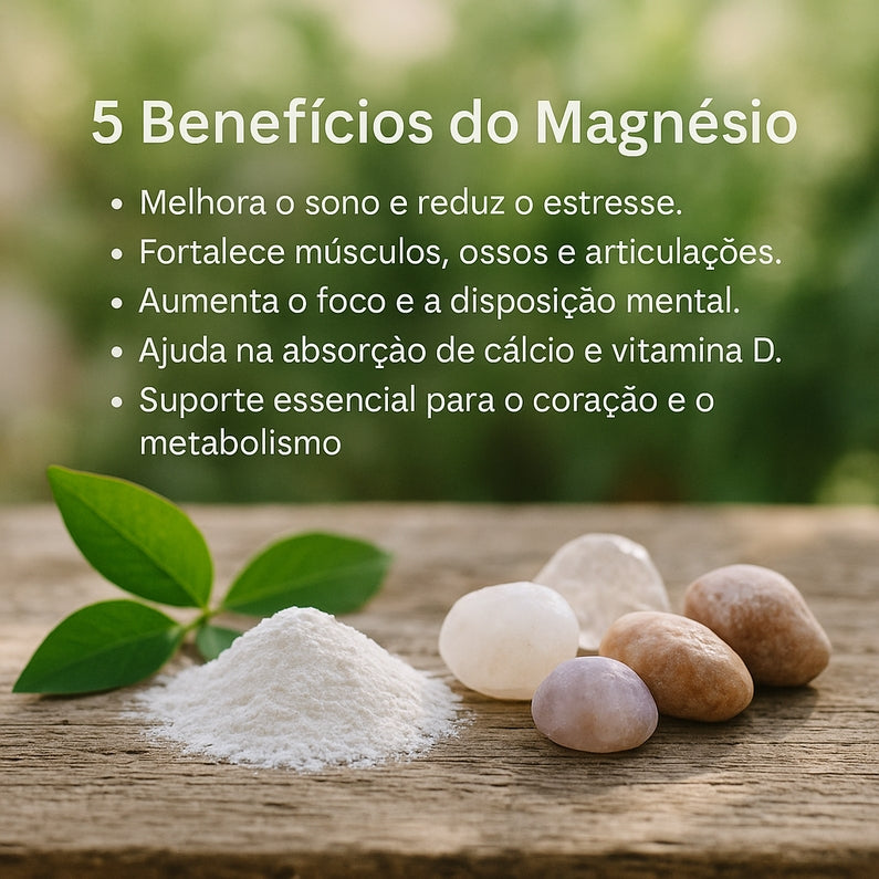 5 Magnésios - Dimalato, Quelato, Treonato, Citrato e Cloreto