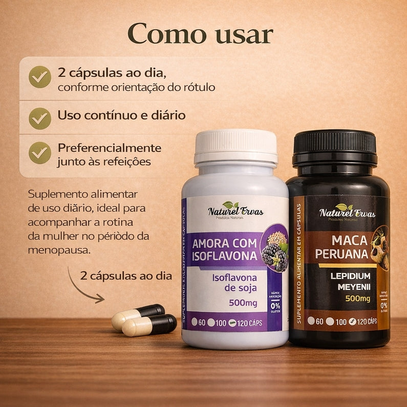 Amora Miura com Isoflavona + Maca Negra