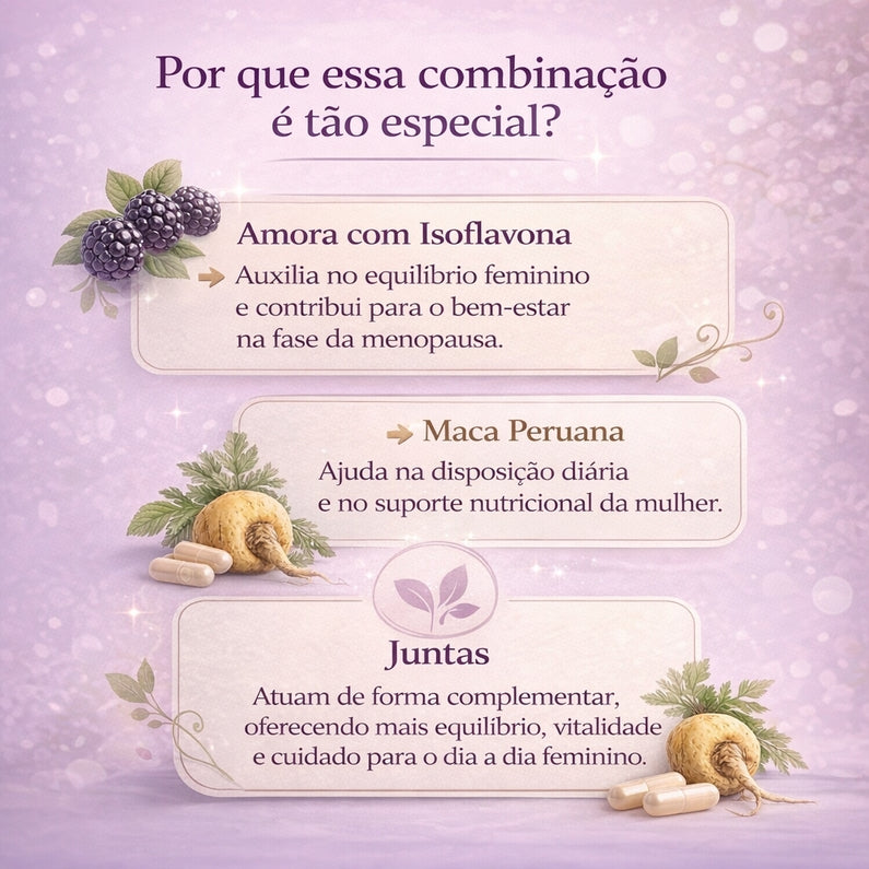 Amora Miura com Isoflavona + Maca Negra