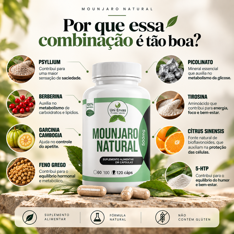 Mounjaro Natural – 120 Cápsulas