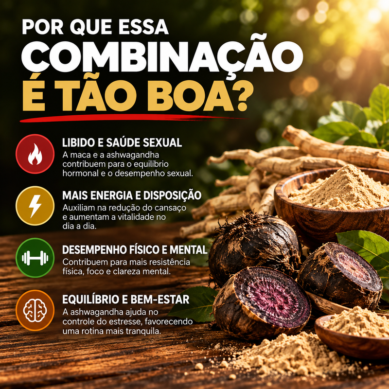 Kit Maca Peruana + Ashwagandha